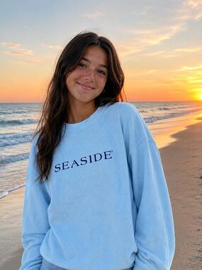 The Seaside Style Corded Sweatshirt